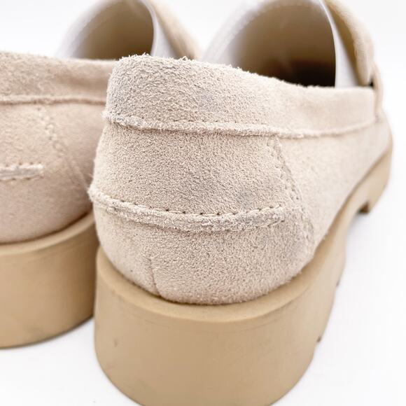 Dolce Vita Women's Elias Lug Sole Tailored Loafer Flats Dune Suede Size 7.5 - Picture 10 of 12